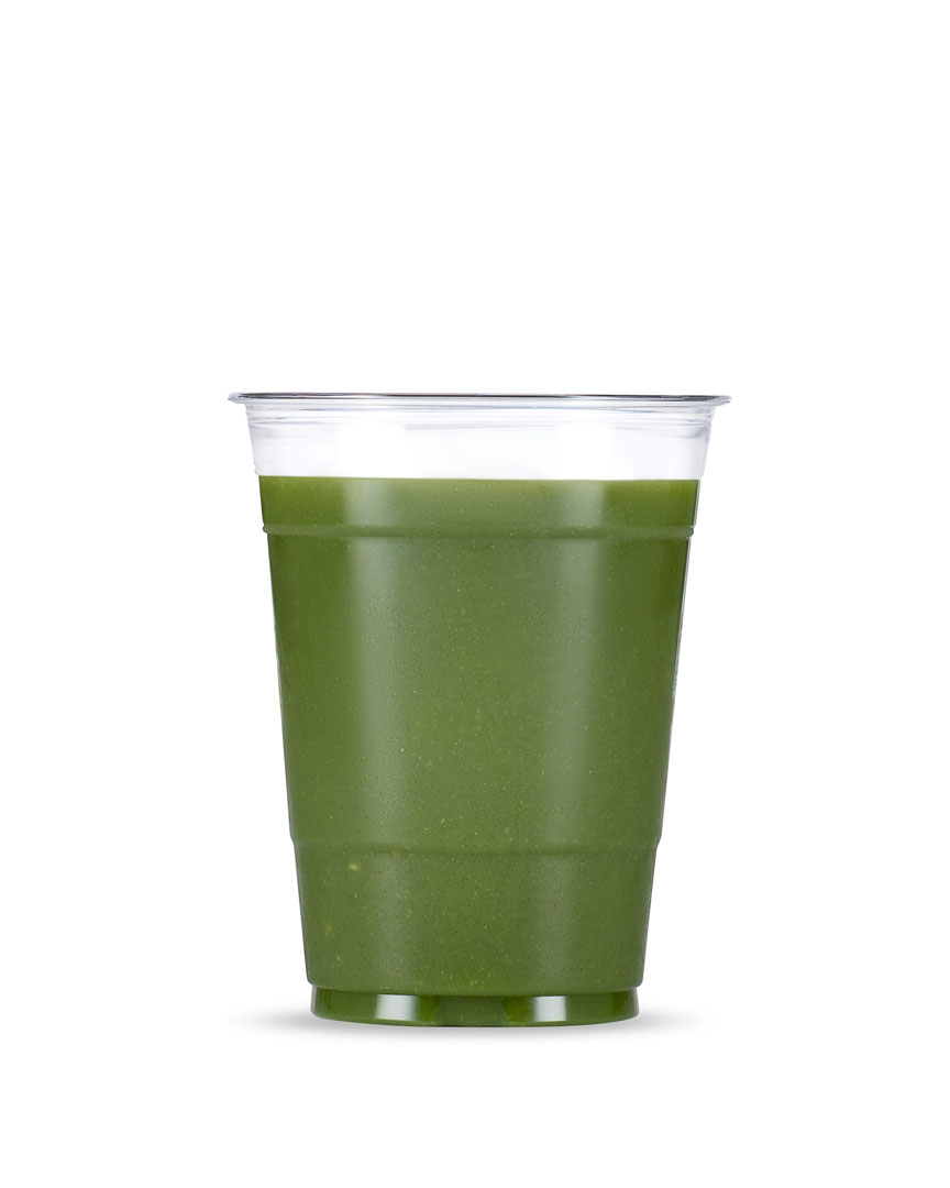 Good Smoothie in a Glass on a White Background
